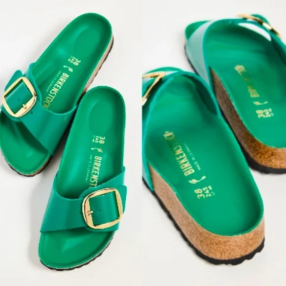 BIRKENSTOCK Arizona big buckle slide sandal digital green🆕📦🏃🏻& SHIPS - Picture 1 of 6